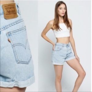 Levi’s High Rose Vintage Mom Style Shorts
